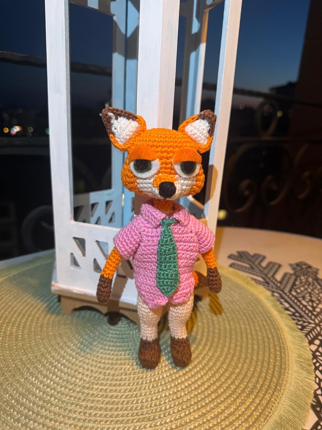 Zootropolis Nıck Amigurumi Oyuncak 21 Cm Tilki