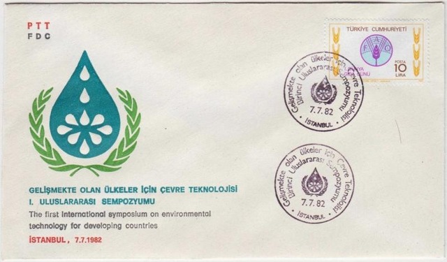 Gelişmekte Olan Ülkeler Çevre Teknolojisi 7 Temmuz 1982. İlk Gün Zarfı. Ptt Fdc. Özel Tarih Damgalı. Teşhir Ürün