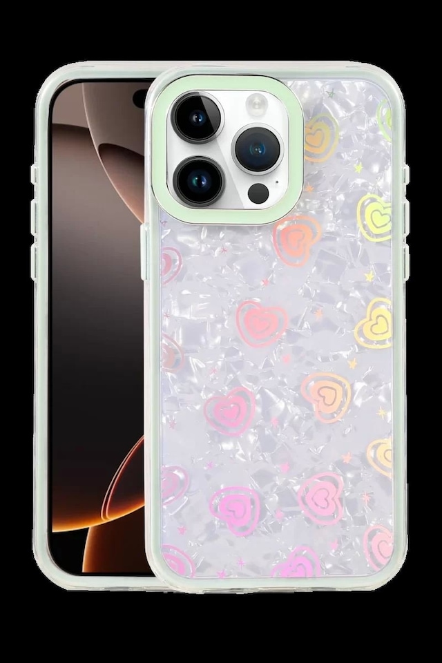 Apple İphone 15 Pro Max Lumi Desenli Kapak - Yeşil
