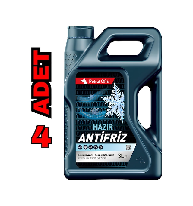 Petrol Ofisi Hazır Antifriz 4 x 3 L