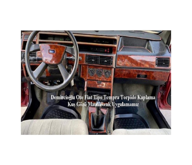 Fıat Tipo - Tempra 1991 52 Parça Torpido Kaplama Renk Kuş Gözü Maun