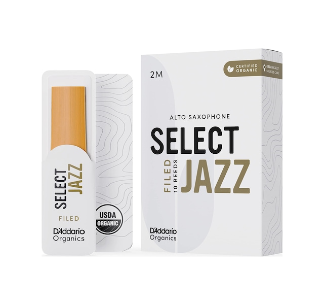 D'addario Organik Select Jazz Filed Alto Saksafon Dilleri - Saksafon Boruları - İlk Ve Tek Organik Kamış Borusu - 2 Orta, 5 Paket