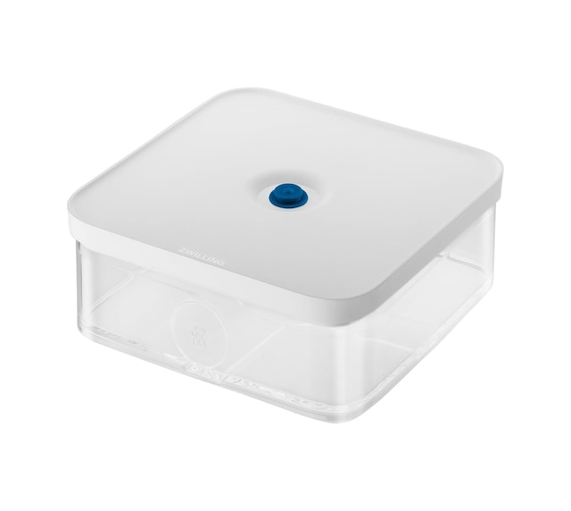 Fresh & Save Cube Vakumlu Saklama Kabı, L, 21 Santimetre, Şeffaf Akdeniz Mavisi