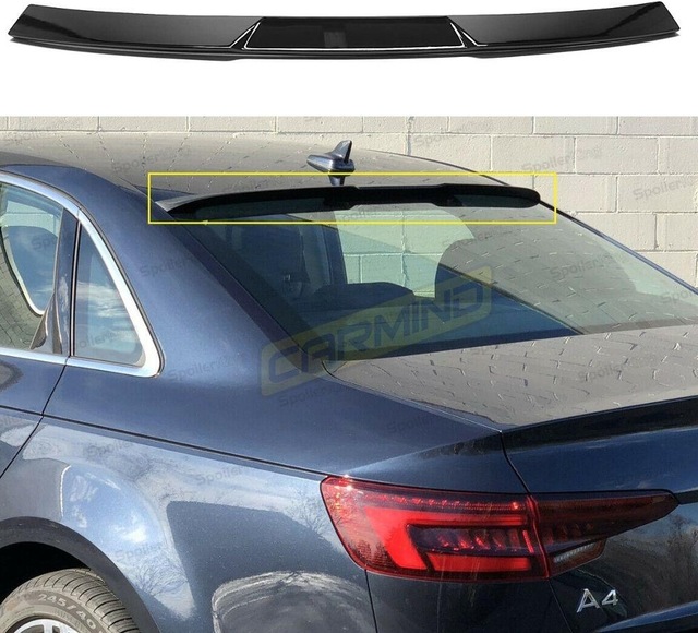 Audi A4 B9 Cam Üstü Rs Spoiler Piano Black 2017-2019