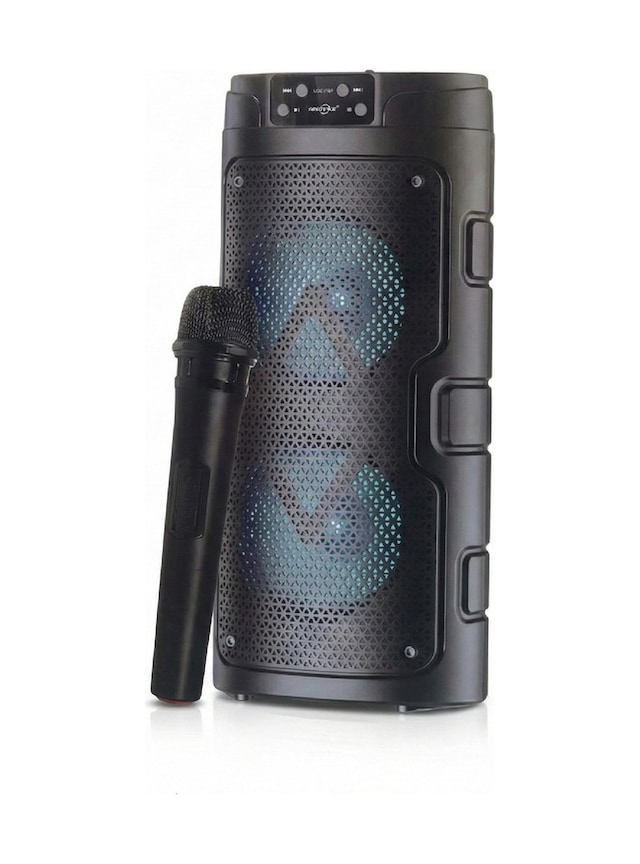 1926 Kablosuz Mikrofonlu Rgb Ledli Usb/tf/radyolu Taşınabilir Bluetooth Hoparlör Parti Speaker