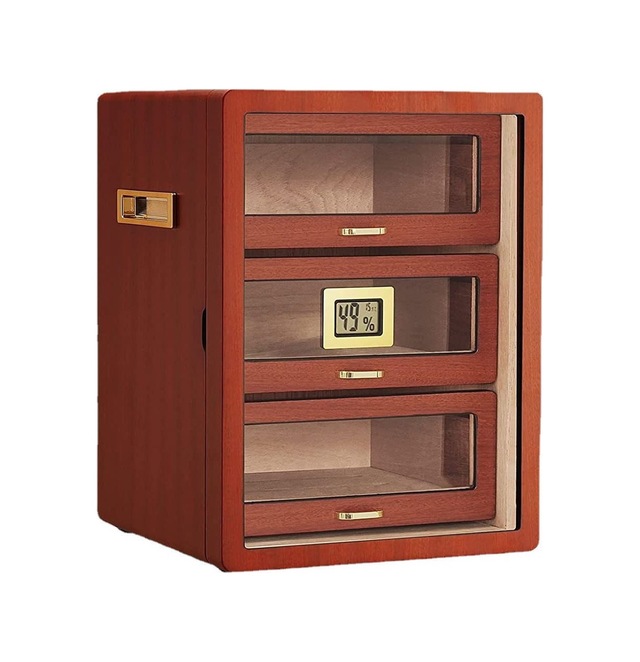 Falconetti Çekmeceli 3 Katlı Sedir Humidor Puro Kutusu Rc78akhv