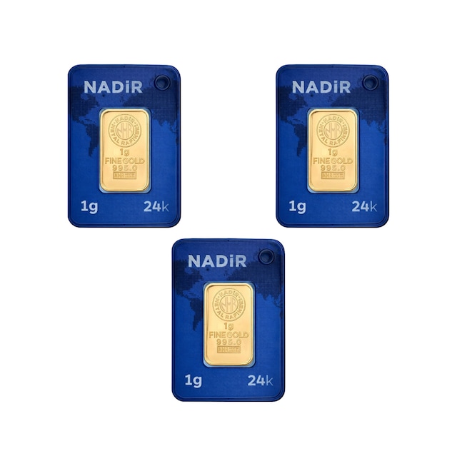 1 Gr 24 Ayar Nadir Gram Altın 3'lü