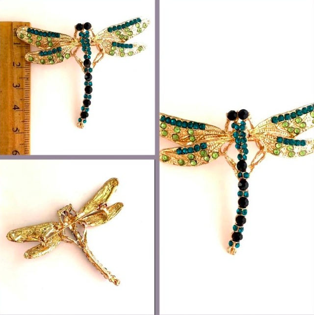 Omeniv Viktoryen Vintage Stil Yusufçuk Kristal Broş İğne Teşhir Ürün