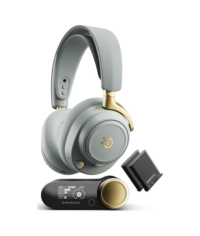 Steelseries Arctis Nova Elite Hi-res Wireless Gaming Kulaklık - Sage Gold