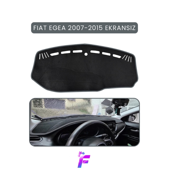 Fıat Egea 2007-2015 Ekransız Araca Özel Torpido Örtüsü Ön Göğüs Kılıfı Tam Koruma Tb14 Torpido Halısı