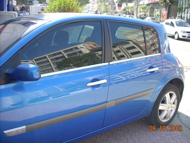 Renault Megane 2 Krom Cam Çıtası Hb 2004-2010 4parça