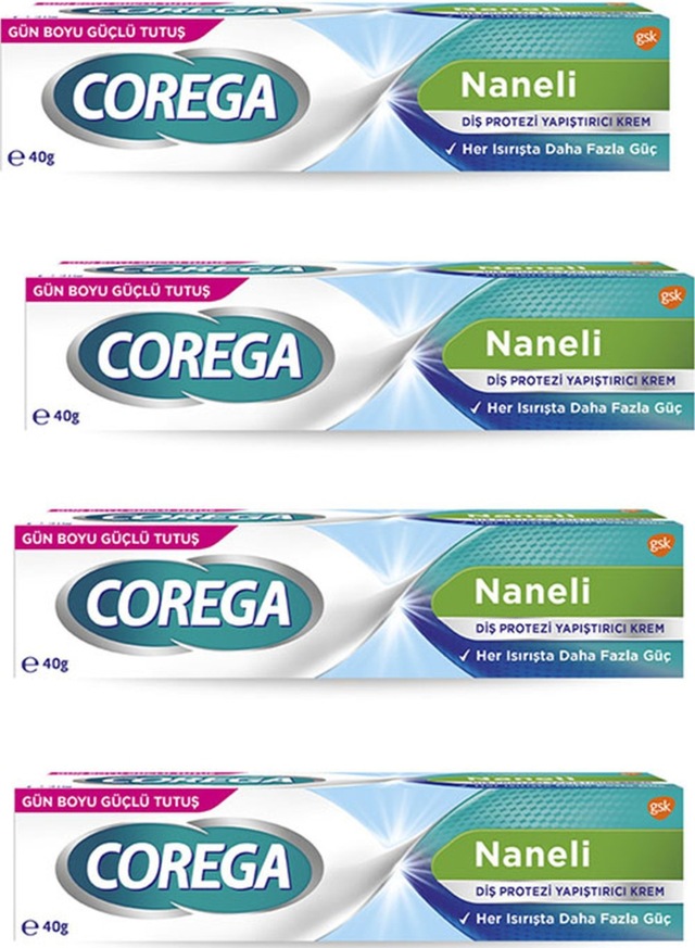 Naneli Diş Protez Yapıştırıcı Krem 40 Gr 4 Adet