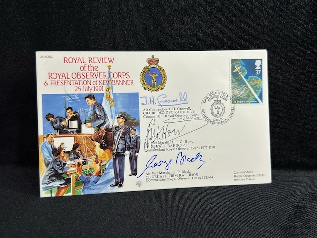 1991 İngiltere Kraliyet Hava Kuvvetleri Raf Royal Airforce Fdc 3x Islak İmzalı Özel Gün Damgalı Limited İlk Gün Zarfı