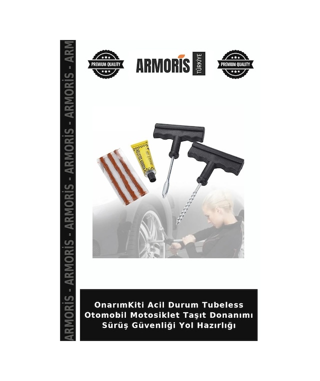 Onarımkiti Acil Durum Tubeless Otomobil Motosiklet Taşıt Donanımı Sürüş Güvenliği Yol Hazırlığı