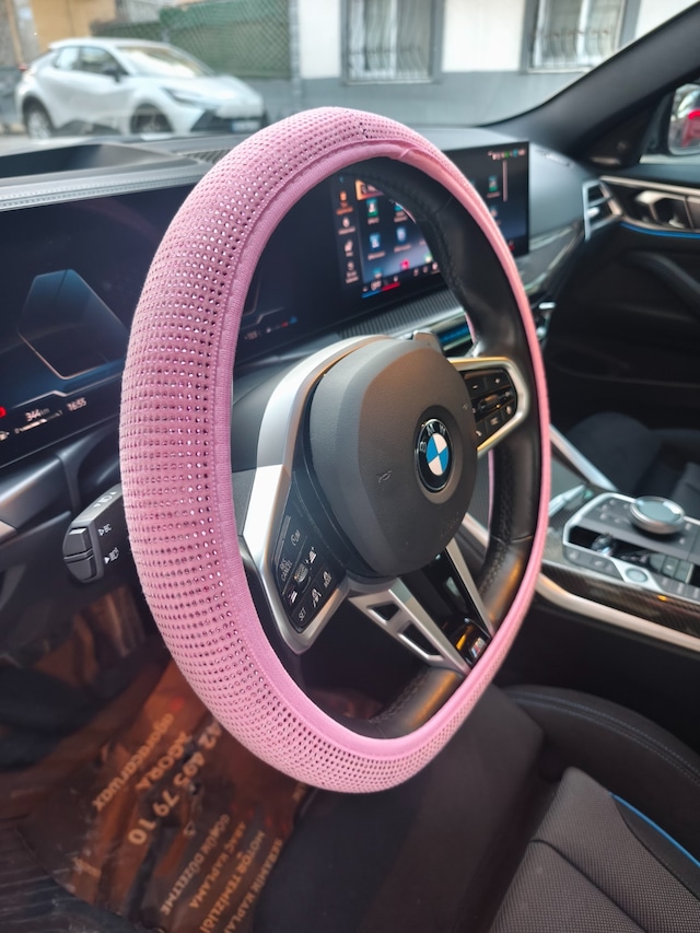 Replax Pembe Direksiyon Kılıfı Elastik 38 Cm Taşlı Diamond Pembe 1842052 Pembe