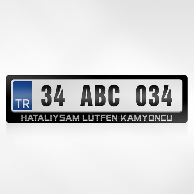 Kişiye Özel Hatalıysam Lütfen Kamyoncu Yazılı Plakalık 461255527
