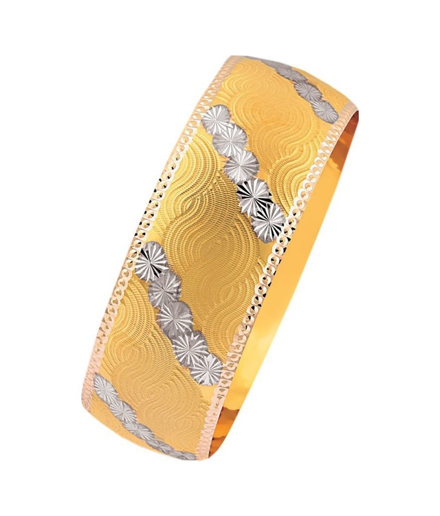 14 Ayar Mega Bilezik 25.00 Gram Ebru Model