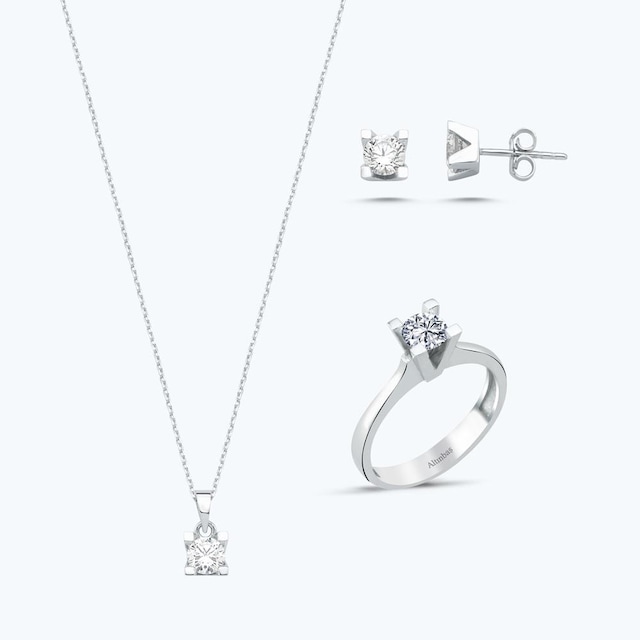 Altınbaş Altın Üçlü Tektaş Set Utkvr0497-24627-set