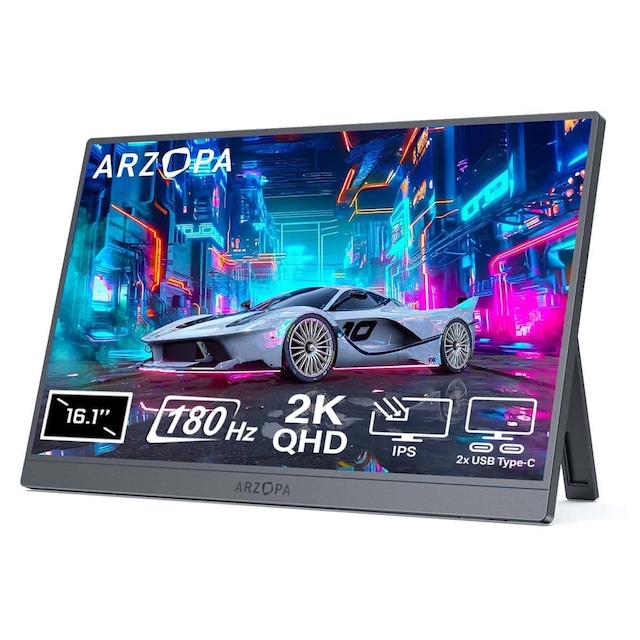 Arzopa Z3fc 16.1 İnç 180hz 2k Qhd Ips Type-c Taşınabilir Monitör