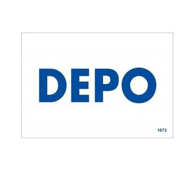 Depo Uyarı Levhası 17,5x25 Kod:1673