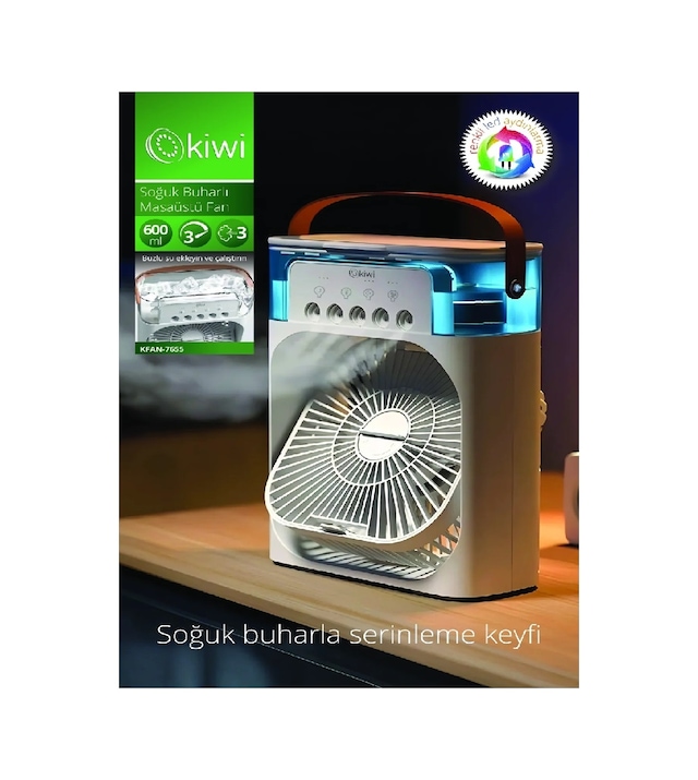 Kiwi Masa Üstü Usb Vantilatör 600ml 3489