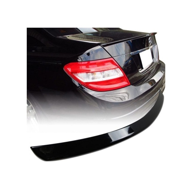 Mercedes W204 Spoiler Spoyler Bagaj Üstü 2007-2014 Boyalı Parlak Siyah