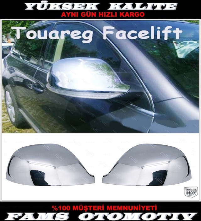Vw Touareg Krom Ayna Kapağı 2 Prç 2007-2010 Arası P.çelik