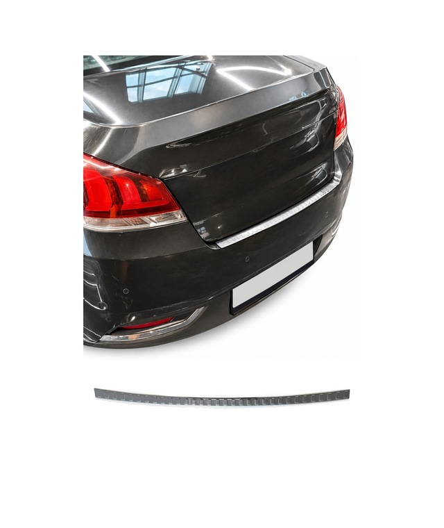 Peugeot 508 I Sedan 2011-2018 Uyumlu Krom Arka Tampon Eşiği Paslanmaz Çelik