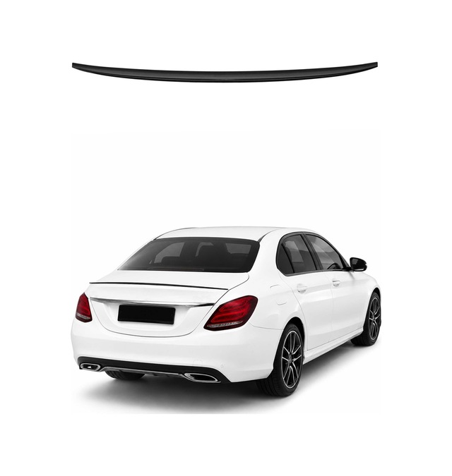 Mercedes C W205 2014-2020 Arası Uyumlu Araca Özel Bagaj Spoileri Piano Siyah 1 Parça