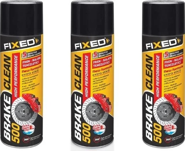 Sgs Fixed 3'lü Fren Balata Temizleyici Set 500 Ml