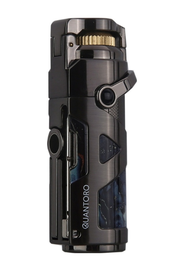 Quantoro Tek Torch Pürmüz Delicili/iğneli Gunmetal Metal Puro Çakmağı - Trz1179