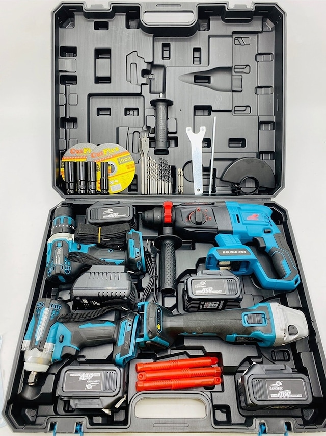 Dawreek 4'lü Set (somun Sıkma Şarjlı Kırıcı Spral Çelik Mandrel