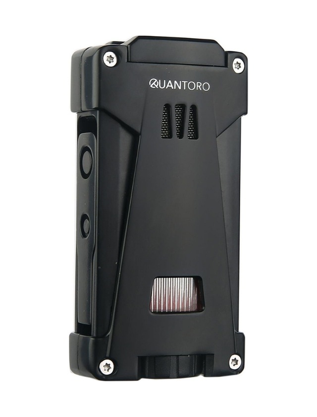 Quantoro 3 Torch Pürmüz Siyah Metal Puro Çakmağı - Trz1048