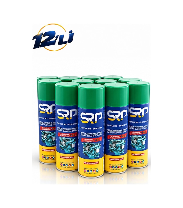 Srp Motor Temizleme Spreyi 500 Ml 12li