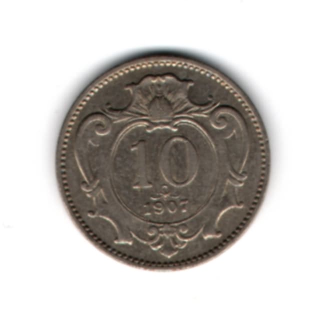 Avusturya Macaristan 10 Heller 1907 Mp2055