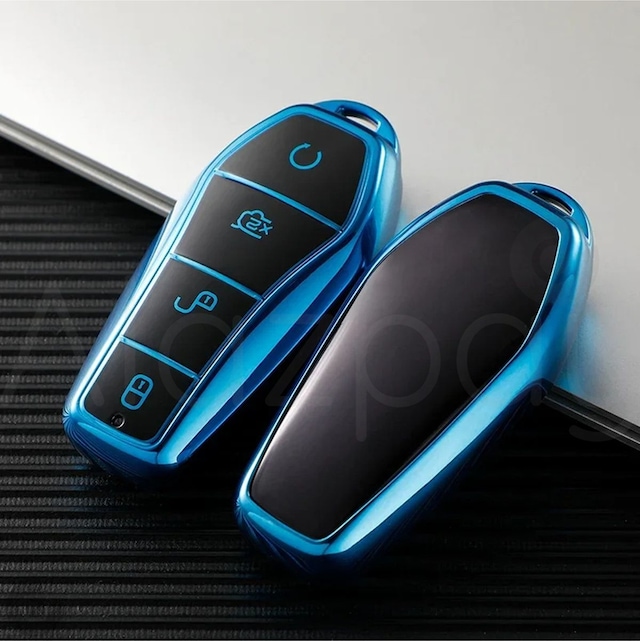 Byd Atto 3 Seal U Anahtar Parlak Tpu Anahtar Kılıfı Mavi- 1 Adet