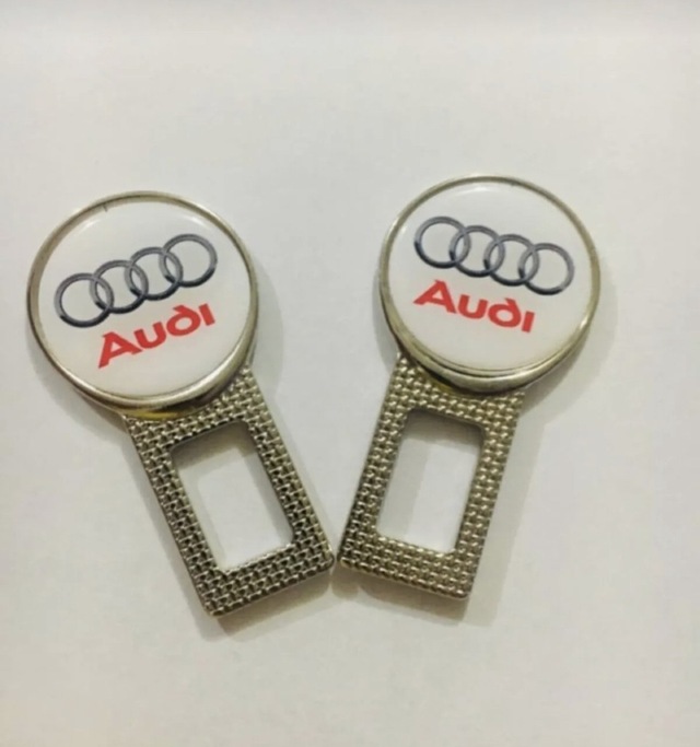 Audi Logolu Ikaz Ses Susturucu Metal Toka 2 Adet