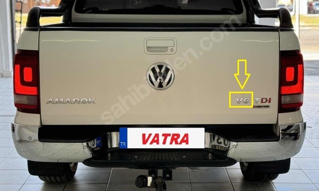 Amarok 3.0 Tdı Panamericana Uyumlu V6 Krom Bagaj Yazısı 3m 3d Abs