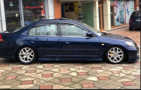 Honda Civic 2002-2006 Krom Cam Çıtası 4 Prç