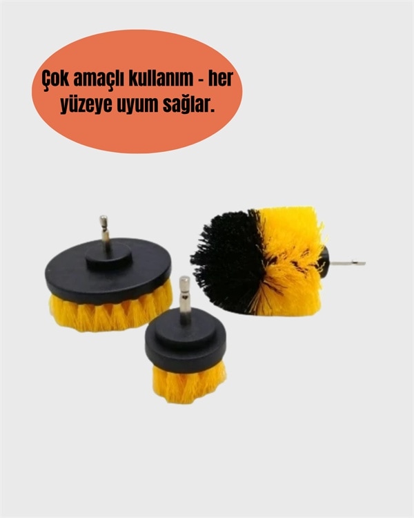 Tek Matkap Uyumlu Temizlik Fırçası Kablolu Ve Akülü Matkaplarla Kullanılabilir Najmaddin