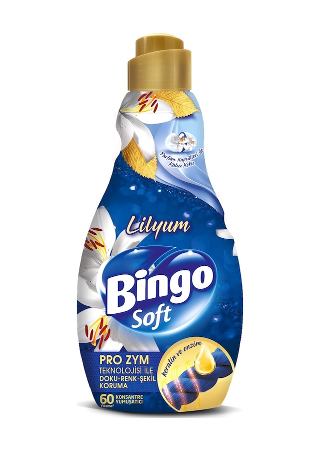 Bingo Soft Çamaşır Yumuşatıcı Konsantre Lilyum 1440 ML