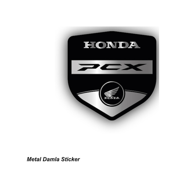 Honda Pcx Metal Damla Stıcker Etiket Modeli