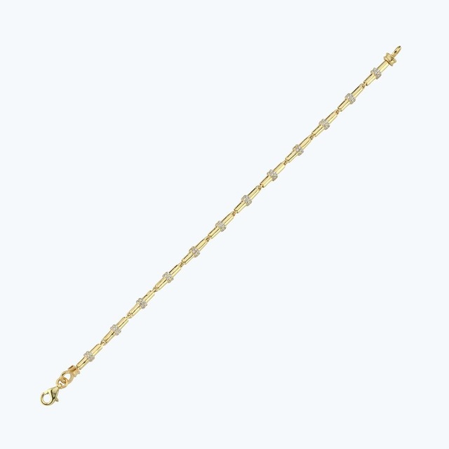Altınbaş Altın Taşlı Zincir Bileklik Blayn92-24933 Renkli
