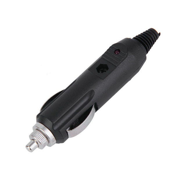 12V Oto Çakmak Soket Fişi Erkek Sigortalı Led Göstergeli