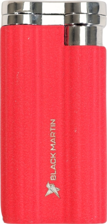 Black Martin Tek Torch Pürmüz Delicili Kırmızı Metal Puro Çakmağı - Tr9539