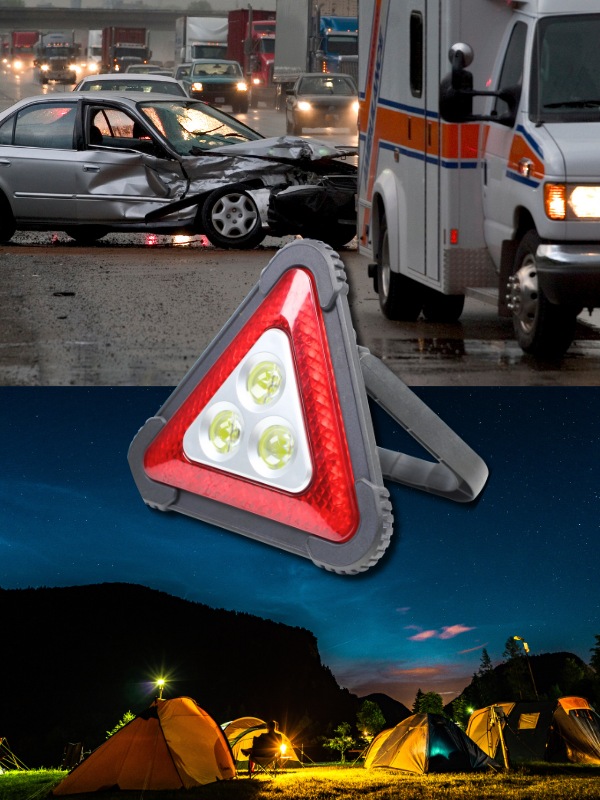 Üçgen Led Reflektör, 1800mah Şarj Edilebilir Pil, Güçlü