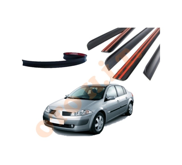 Renault Megane 2 Uyumlu Bagaj Üstü Spoiler Mat Siyah Uyumlu
