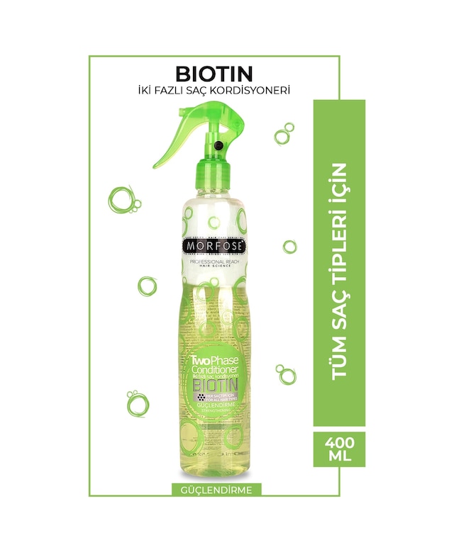 Morfose Biotin Çift Fazlı Fön Suyu 400 ML