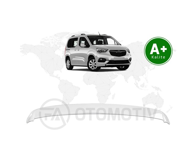Opel Combo Bagaj Üstü Spoiler Buz Beyazı Epr Boyalı 2019 Model Ve Sonrası