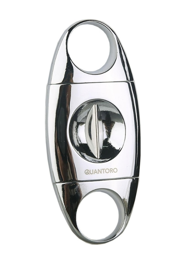 Quantoro Gümüş Metal V-cut Puro Makası Kesici - Trz2003